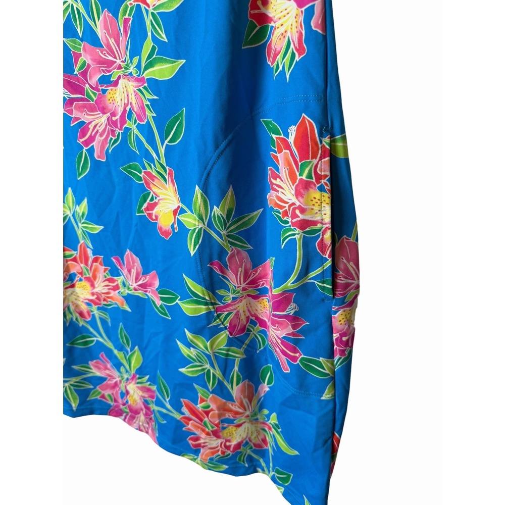 Tommy Bahama Blue Pink Tropical Floral Off The Shoulder Beach Dress SS500071 M - Picture 5 of 7